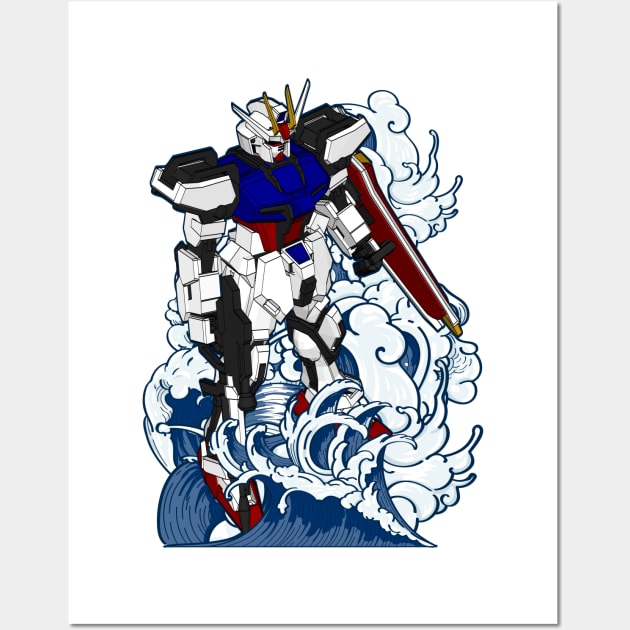 GAT-X105 Strike Gundam Wall Art by gblackid